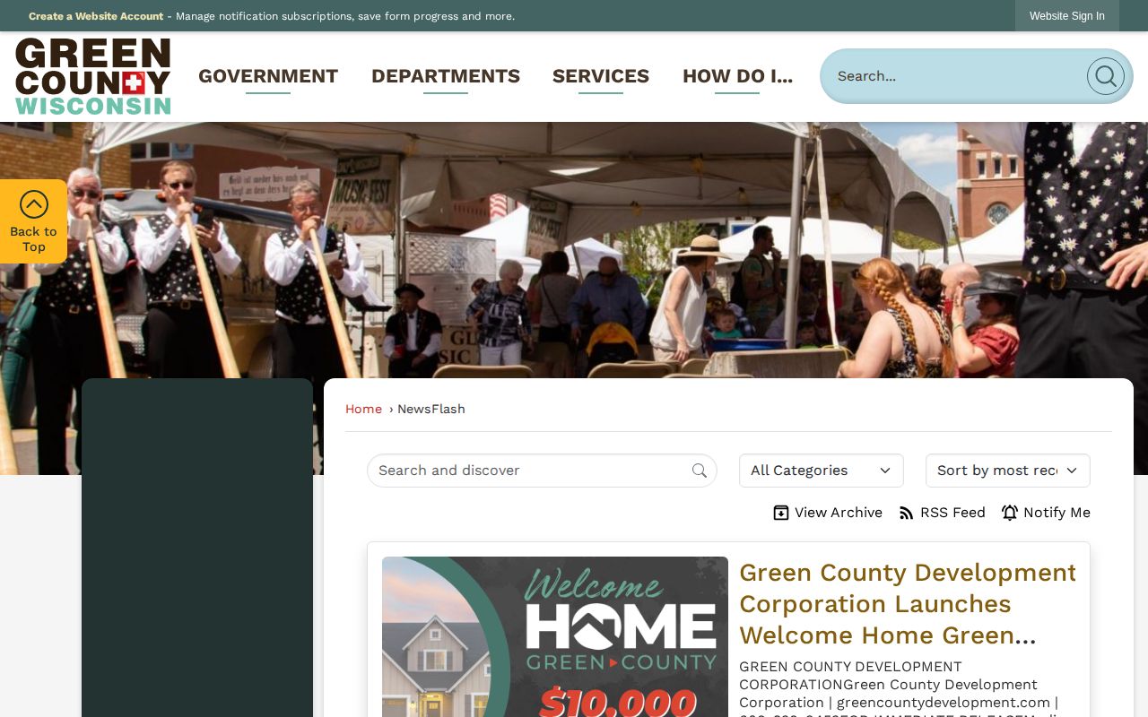 Green County recent arrest News Flash official release archive